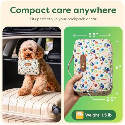 KeepGoing Pet First Aid Kit for Dogs & Cats, 99 Pc. Travel Emergency Kit - Image 3