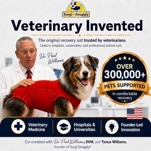 Surgi Snuggly Dog Surgery Recovery Suit, Cone Alternative, Spay/Neuter S - Image 2