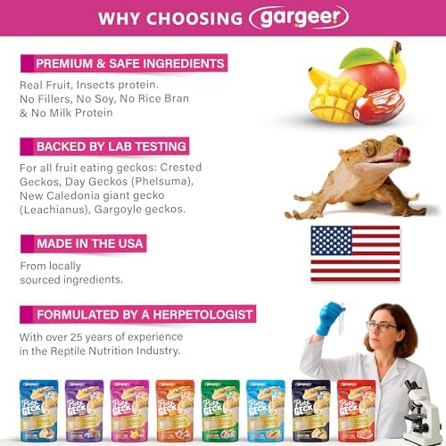 Gargeer 2oz Picky Geck Growth Formula - Crested Gecko Food. Made in USA - Image 3