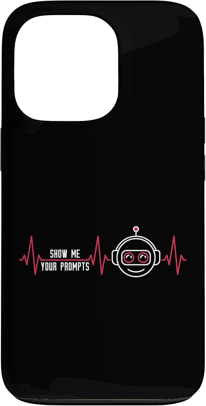 Show Me Your Prompts AI Artificial Intelligence Heartbeat Case for iPhone 13 Pro by Unknown