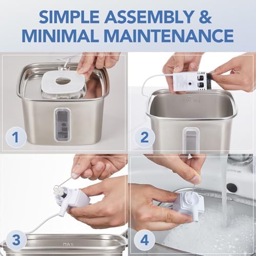 Veken Cat Water Fountain Filters, F1 Series, 8 Pack Replacement Filters - Image 3