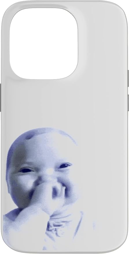 AI Baby Holding Laugh Meme Case for iPhone 14 Pro by Unknown