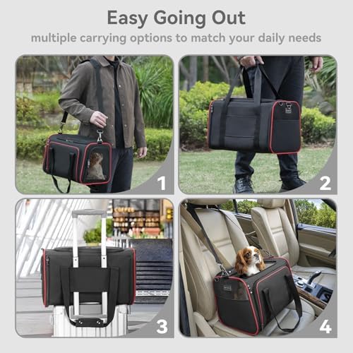 Petsfit Medium Expandable Cat Carrier for Air Travel, Up to 13 lb - Image 5
