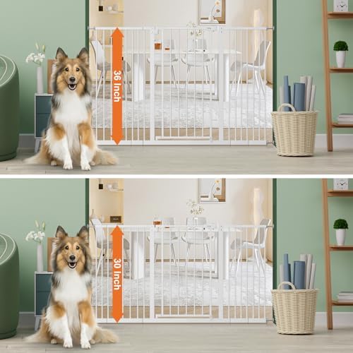 keny 36" Extra Tall Baby Gate for Stairs, 29"-55" Wide Auto Close Dog Gate - Image 3