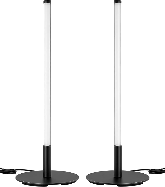EDISHINE Upgraded LED Table Lamp Set of 2, Stepless Dimmable Bedside Lamps with Metal Finish & 3 Color Temperature, 6W Modern Desk Lamps, Black Nightstand Lamp for Bedroom, Living Room, Corner, Gift | Stepless Dimmable, Metal Finish, 3 Color Temperatur... - Image 8