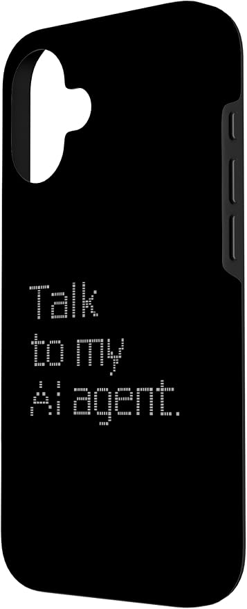 Talk to My AI Agent - Minimalist Tech Design Case for iPhone 16 - Image 2