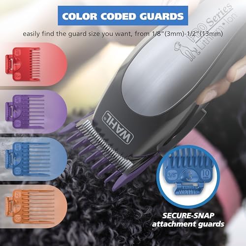 Wahl USA Lithium Ion Pro Series Cordless Animal Clippers – Rechargeable, Heavy-Duty, Electric Dog & Cat Grooming Kit for Small-Large Breeds with Thick to Heavy Coats – Model 9766, Large (Pack of 3) - Image 5