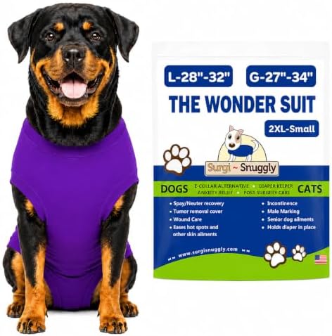 Surgi Snuggly Dog Surgery Recovery Suit, Cone Alternative, Spay/Neuter 2XLS by Surgi%7ESnuggly