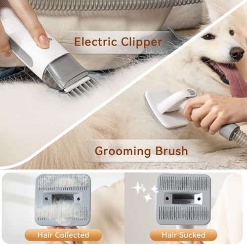 Afloia Replacement Cordless Clipper for Pet Grooming Vacuum Kit - Image 4