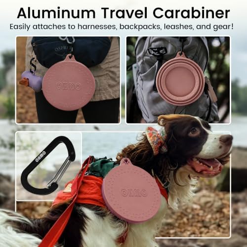 OHMO Spill Proof Collapsible Dog Bowl, 24oz Portable Dog Water Bowl - Image 5