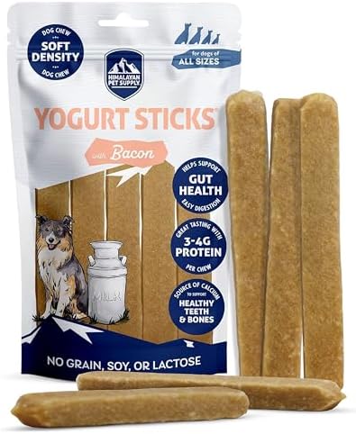 Himalayan Dog Chew Yogurt Sticks, Probiotic Dog Treats, Bacon, 5 Treats by HimalayanDogChew