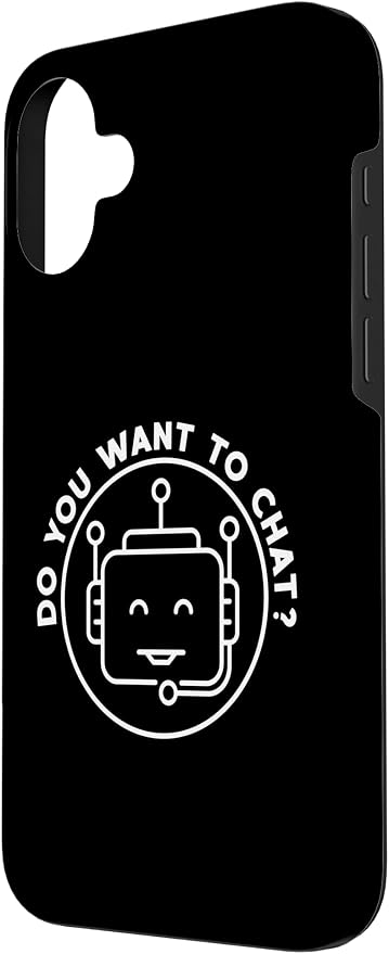 Chatbot - Do You Want to Chat? AI and ML Geek Case for iPhone 16 Plus - Image 2