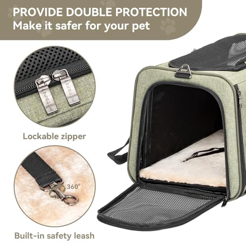 Petsfit Medium Expandable Cat Carrier for Air Travel, Up to 13 lb - Image 6