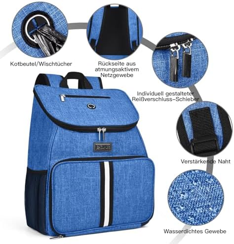 BAGLHER丨Dog Travel Bag, Airline Approved Pet Supplies Backpack, Dog Travel Backpack with 2 Silicone Collapsible Bowls and 2 Food Baskets - Image 5