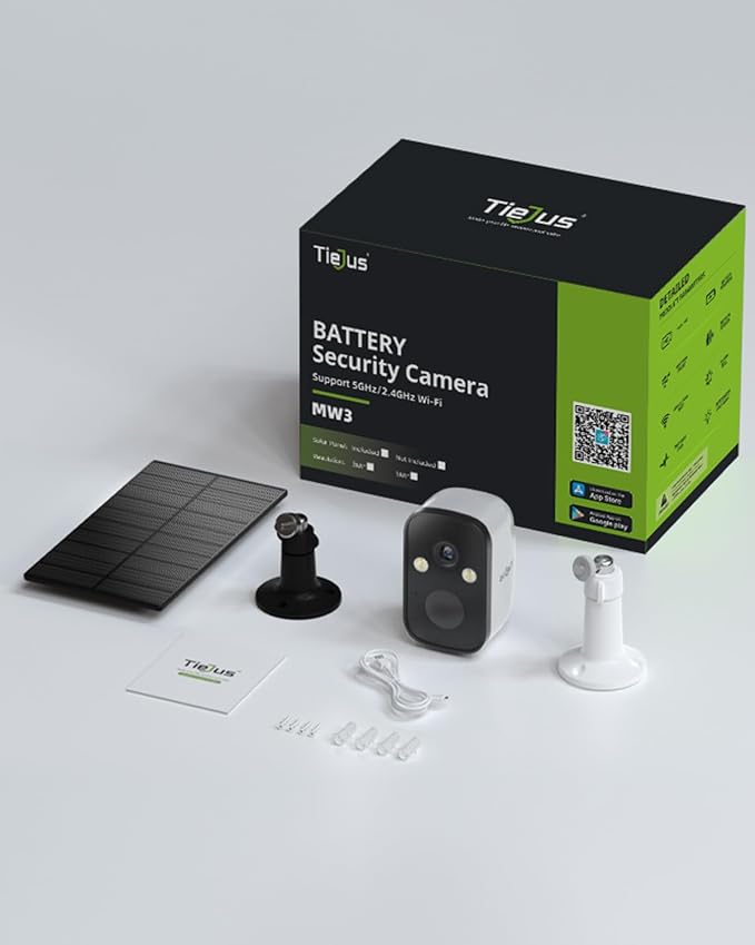 2K Solar Security Cameras Wireless Outdoor, 5G/2.4G Dual WiFi | Powered by Sun Rechargeable Battery Backup, Color Night Vision, PIR AI Motion Detection, 2 Way Talk, IP66, Works with Alexa - Image 9