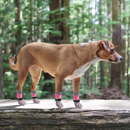 KOOLTAIL Dog Socks for Hot/Cold Pavement to Prevent Licking Paws for Hardwood Floors,Anti Slip,Pet Boots&Paw Protector with Grippers,Puppy Shoes Booties for Small Medium Large Senior Dogs - Image 3