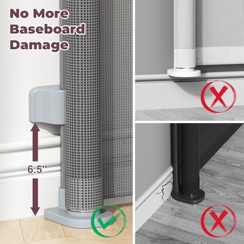 76" Retractable Baby Gates Extra Wide, Mesh Long Dog Gate for Deck - Image 3