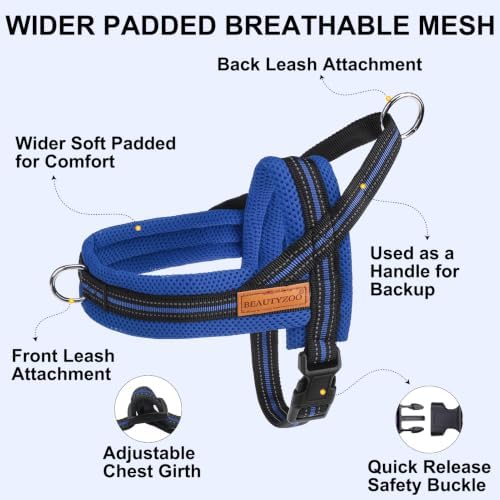 BEAUTYZOO Small Dog Harness and Leash Set, No Pull Step in Puppy Vest - Image 2