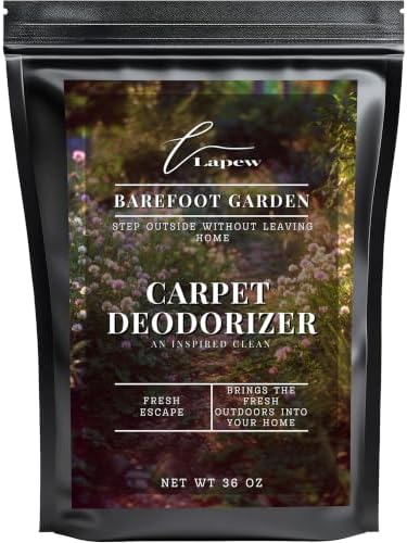 Lapew Barefoot Garden Carpet Deodorizer Powder - Pet Safe Freshener for Vacuuming | Scented Odor Eliminator for Home | 36 oz by Lapew