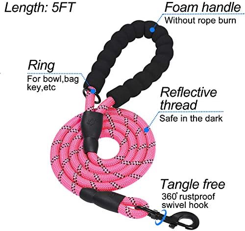 Dog Harness Step-in Breathable Puppy Cat Vest, Medium, Pink - Image 3