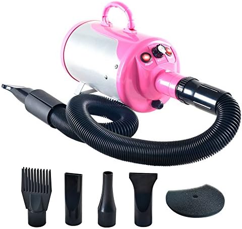 SHELANDY Groomer Partner Pet Hair Force Dryer Dog Grooming Blower with Heater (Pink) by SHELANDY
