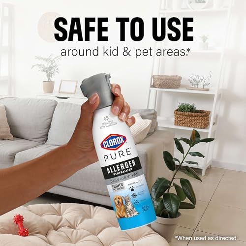 Clorox PURE Allergen Neutralizer Daily Air Spray, Fights Pet Odors, Fresh Scent, 8 Ounces (Pack of 2) - Image 7