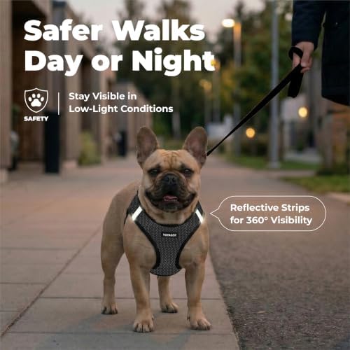 Voyager Step-in Air Dog Vest Harness - Gray 2-Tone, Small - Image 4