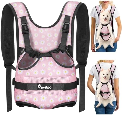 Pawaboo Pet Front Carrier Backpacks for Small Medium Dogs by Pawaboo