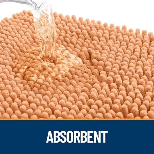 OLANLY Dog Door Mat for Muddy Paws 40x24, Super Absorbent Chenille Mud Mat - Image 3