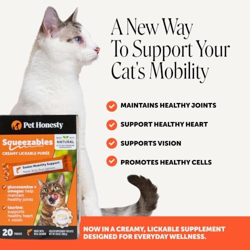 Pet Honesty Vet Backed Cat Joint Supplement Lickable Puree, Salmon, 20 Ct - Image 2