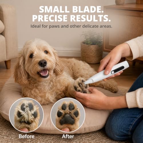 Silent Pet Paw Trimmer | Cordless Paw Trimmer for Grooming w/Light - Image 5