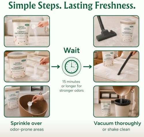 Good Natured Brand Carpet Deodorizer & Air Freshener Powder, 31oz - Image 7