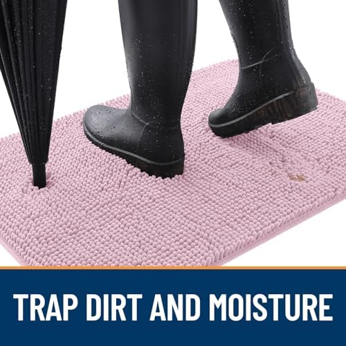 OLANLY Dog Door Mat for Muddy Paws 59x24, Super Absorbent Chenille Mud Mat - Image 2