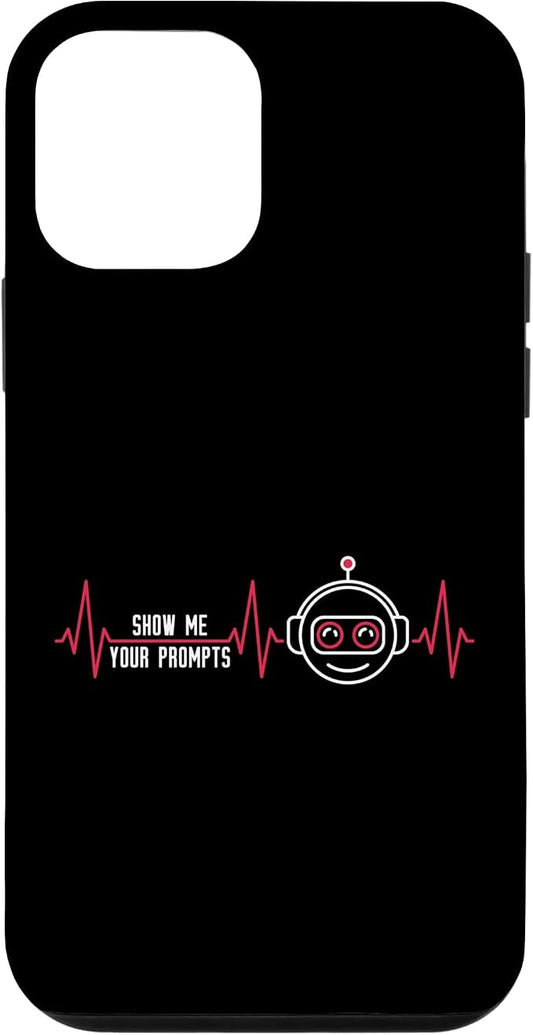 Show Me Your Prompts AI Artificial Intelligence Heartbeat Case for iPhone 12 mini by Unknown