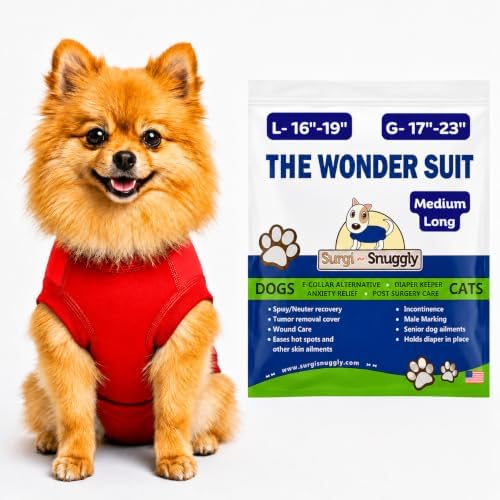 Surgi Snuggly Dog Surgery Recovery Suit, Cone Alternative, Spay/Neuter ML by Surgi%7ESnuggly