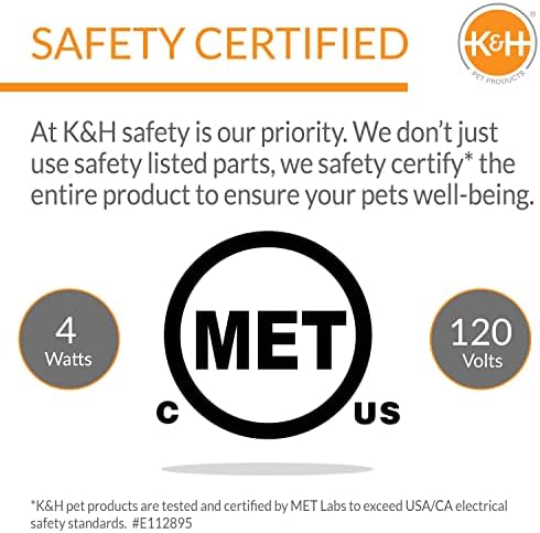K&H Heated Cat Bed, Thermo-Pet Nest Indoor, Safety Listed, Small Gray, 4W - Image 5
