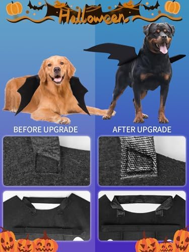 Halloween Dog Bat Wings Costume, Pet Halloween Cosplay Party Dress Up Costume for Dogs and Cats (X-Large) - Image 4