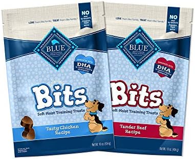 Blue Buffalo Blue Bits Natural Soft-Moist Training Dog Treats Chicken & Beef Recipes 16-oz Bag Variety Pack, 2ct - Image 5