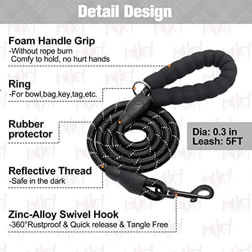 BEAUTYZOO Small Dog Harness and Leash Set,No Pull Puppy Pet Vest- Black, XS - Image 4