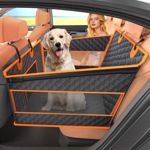 Instraella Dog Car Seat for Large Dogs, Hard Bottom Half Back Seat Extender by Instraella