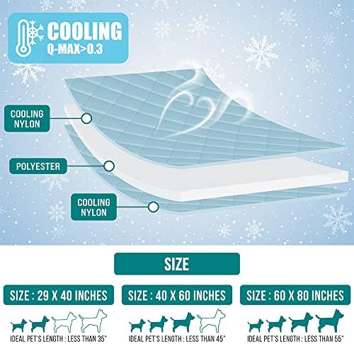 PetAmi Cooling Dog Blanket Lightweight Soft for Medium Pet Cat, 29x40 Navy - Image 3