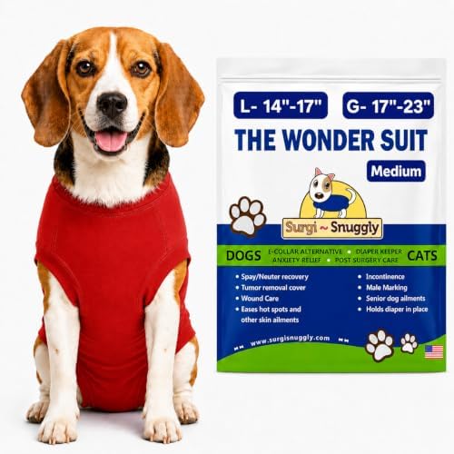 Surgi Snuggly Dog Surgery Recovery Suit, Cone Alternative, Spay/Neuter M by Surgi%7ESnuggly