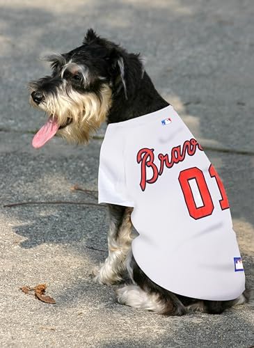 Official MLB Atlanta Braves Pet Jersey for Dogs & Cats, Size Small - Stylish Baseball Jersey for Your Furry Fan- Show Off Team Spirit with The Perfect Fan Apparel Gear for Pet, Dog & Cat - Image 4
