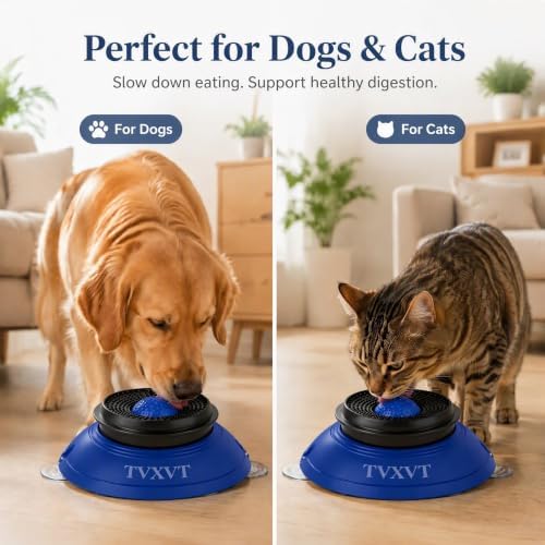 Rolling Lick Feeder Ball Bowl with Suction Cups Anti Slip Slow Feeder Interactive Puzzle Enrichment Toy for Dogs Cats Suitable for Wet Food Yogurt Bone Broth Nutrient Liquid (Blue) - Image 4