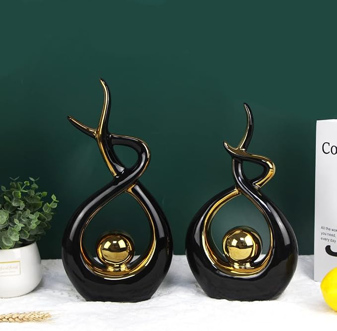 Norrclp Home Decor Modern Abstract Art Ceramic Statue Table Decorations for Dining Room Living Room Office Centerpiece - Image 3