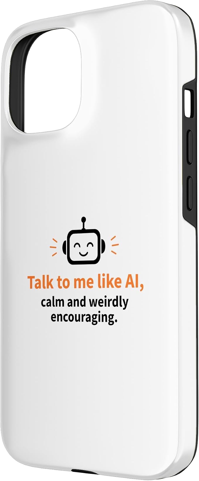 AI Robot Calm Encouraging Tech Support Case for iPhone 15 - Image 2
