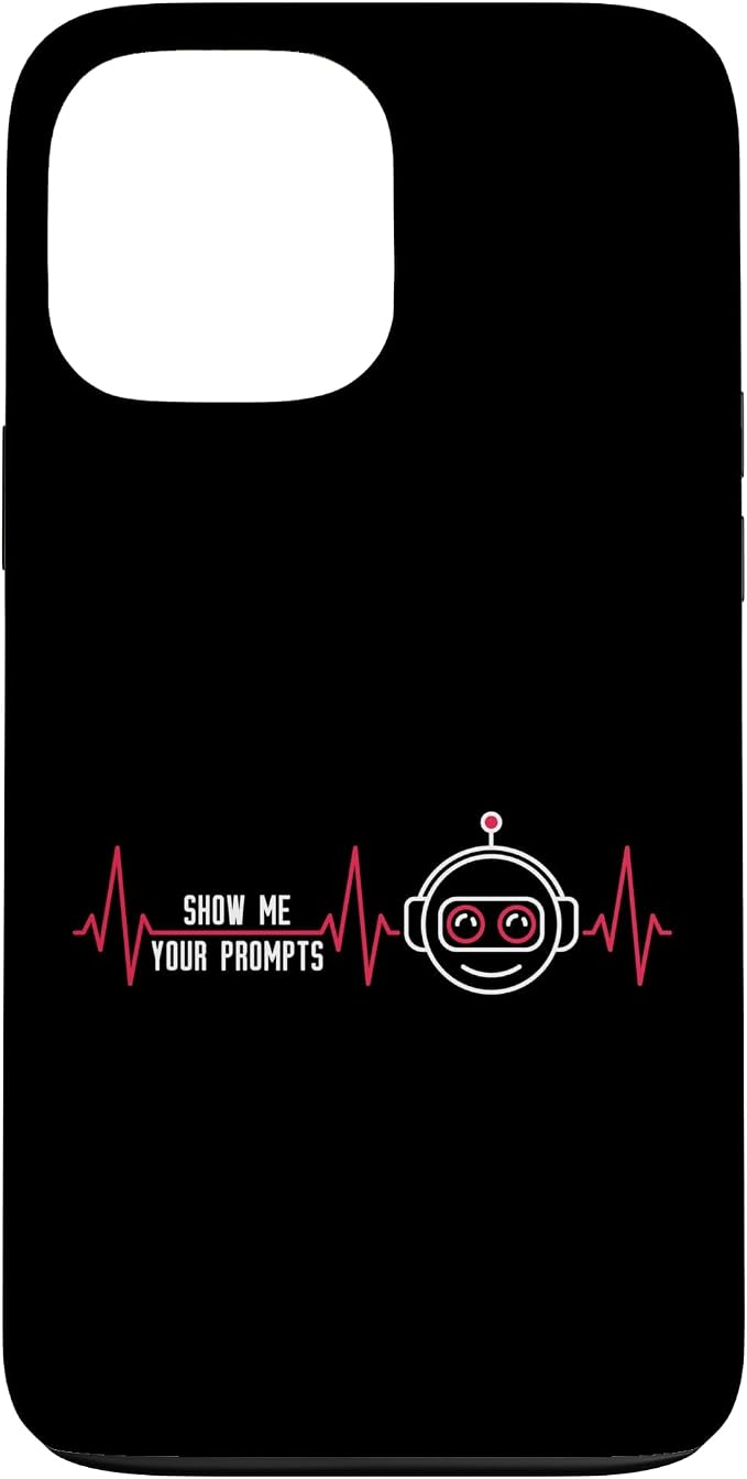 Show Me Your Prompts AI Artificial Intelligence Heartbeat Case for iPhone 13 Pro Max by Unknown