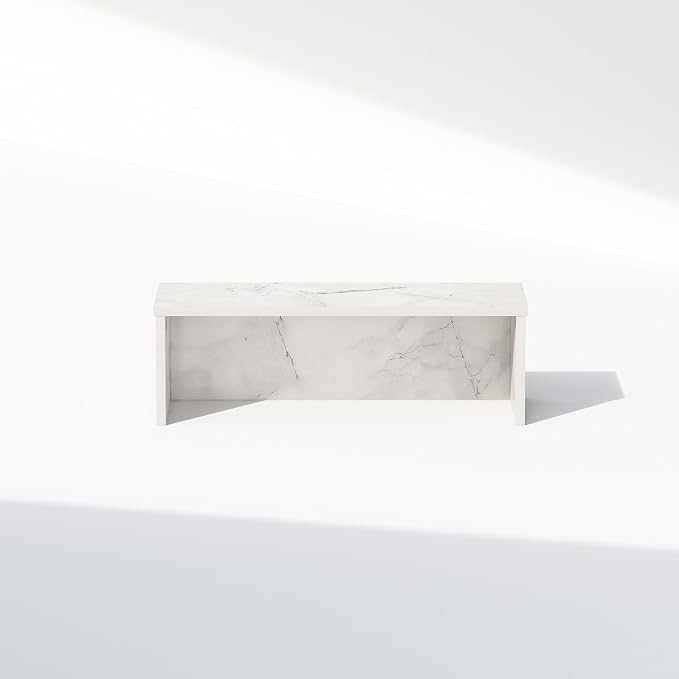 Furinno Classic Desk Organizers and Accessories, 18-Inch Desk Organizer, Desktop Organizer, for Office Supplier, Marble White - Image 6