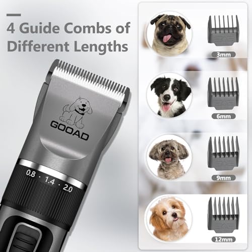 4 in 1 Dog Clippers Grooming Kit and Paw Trimmer for Thick Hair&Coats - Image 5