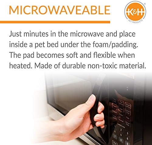 K&H PET PRODUCTS Microwavable Pet Bed Warmer Blue 9" X 9" - Image 3